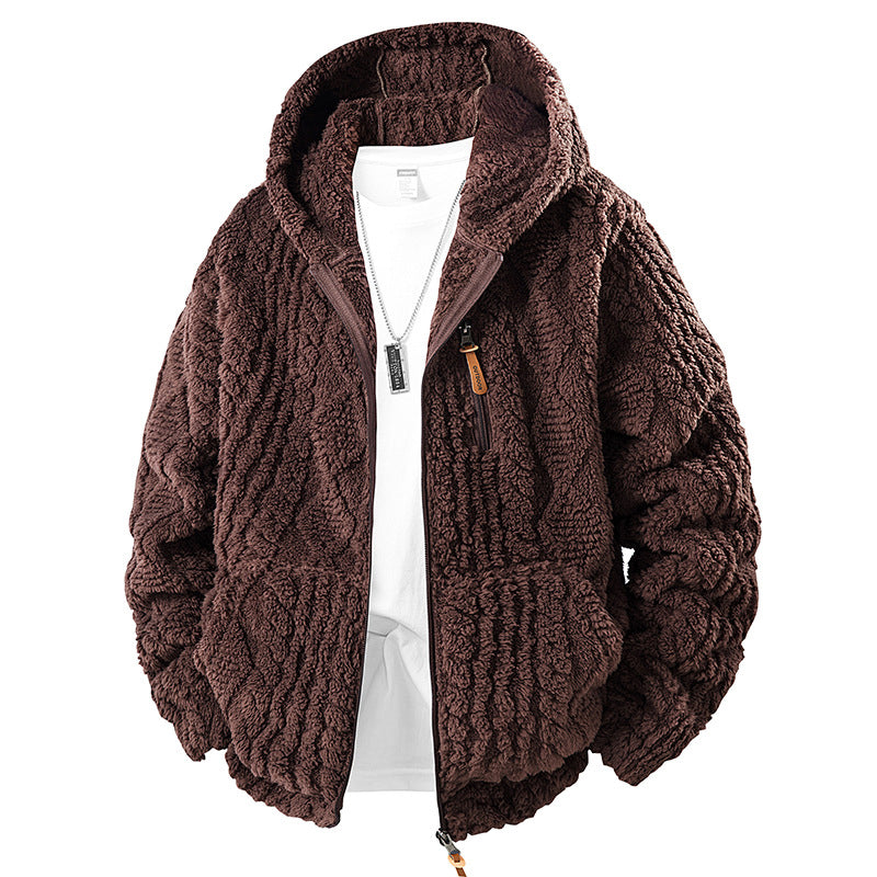 đąđą50 % DE RĂDUCTION !! â° Veste en polaire Ă capuche zippĂ©e pour homme