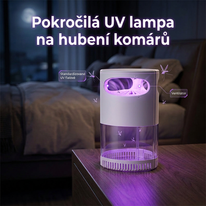 🦟 Chyťte komáry bez chemie – Tichá UV lampa na hubení komárů s USB – platba na dobírku 🔇💚