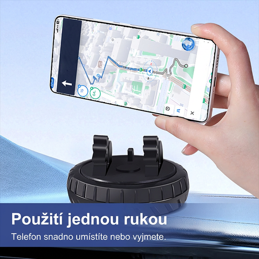 Navigujte bezpečně – 360° otočný kompaktní držák na telefon do auta – platba na dobírku 📱🚗💨