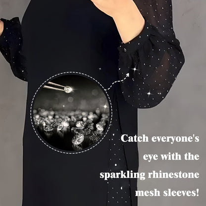 👗 50 % de réduction ! ✨ Robe à strass pour femme