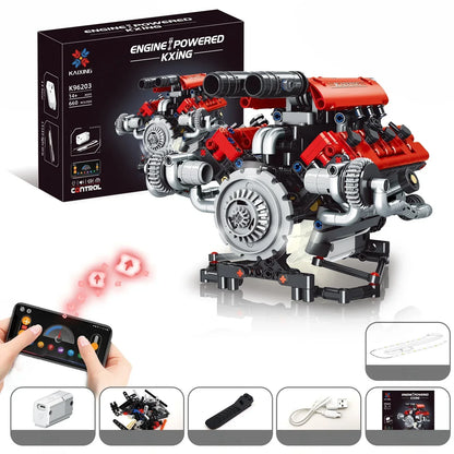 100% vlastní výroba🔥 burácející model motoru V8!