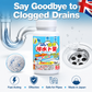 Effervescent tablets for deodorising drain pipes