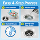 Effervescent tablets for deodorising drain pipes