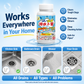 Effervescent tablets for deodorising drain pipes