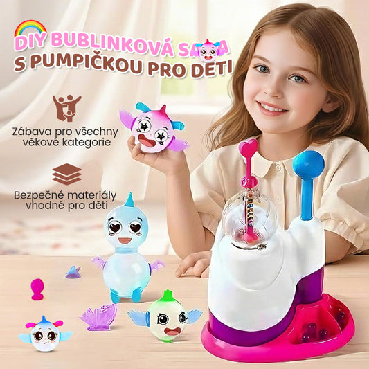 🔥Sada na výrobu bublin s pumpičkou pro děti