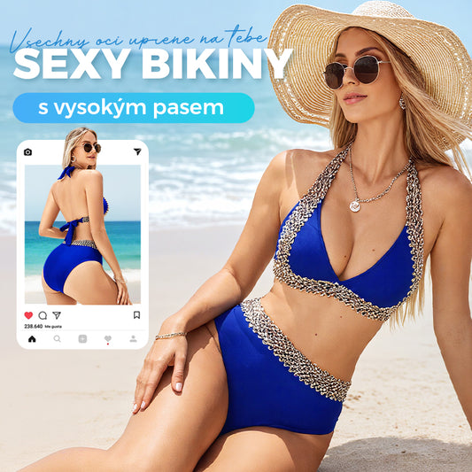 👒Slaměný klobouk zdarma k nákupu plavek👙Dámské dvoudílné plavky s volány