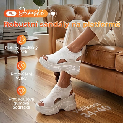 👡 Dámské sandály – šikmý podpatek a otevřená špička | Letní styl ☀️🌸✨