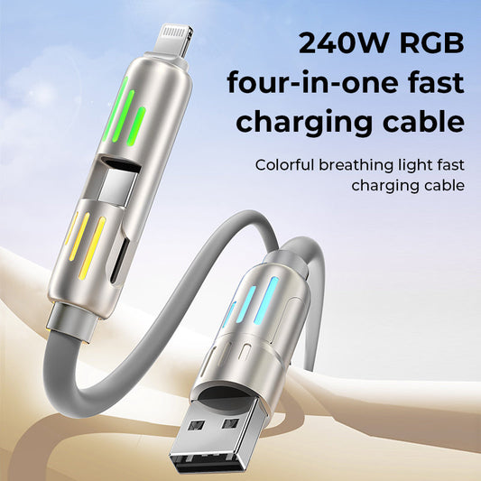 🎁Obrovský výprodej na Černý pátek🎉 240W kabel USB C 4 v 1 Lightning Cable