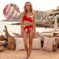 Zářte na pláži – Dámský květinový bikinový set s vysokým pasem – platba na dobírku 👙🌺