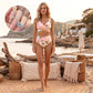 Zářte na pláži – Dámský květinový bikinový set s vysokým pasem – platba na dobírku 👙🌺