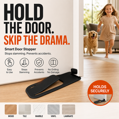 🥳2026 HOT SALE🥳💞50K+ SOLD! 🚪🎁 50% OFF! Door Stopper Protector – From £6.98! No-drill, residue-free & holds doors open. Safe & simple – stock up & save! 🏠✅