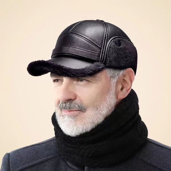 ⛄️🧢Bonnet d'hiver rétro pour homme avec oreillettes