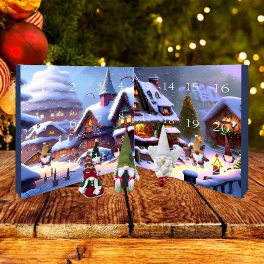 💝Nápad na dárek Horký výprodej🎅Adventní kalendář s trpaslíky na Vánoce