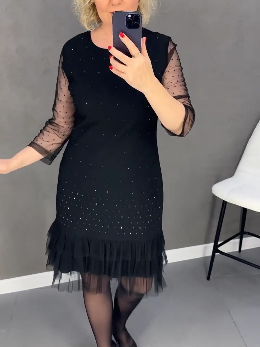 👗 50 % de réduction ! ✨ Robe à strass pour femme