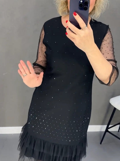 👗 50 % de réduction ! ✨ Robe à strass pour femme