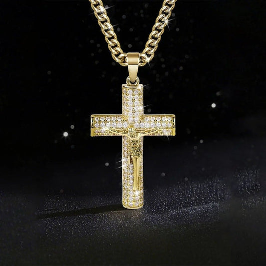 ✝️Náhrdelník s přívěskem Ježíšova krucifixu