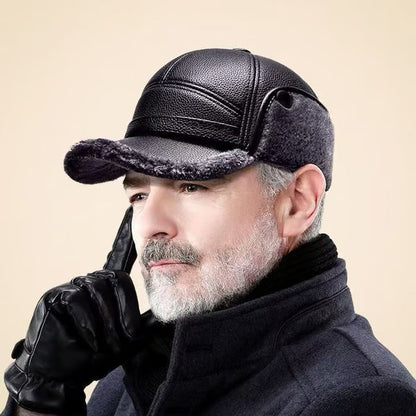 ⛄️🧢Bonnet d'hiver rétro pour homme avec oreillettes