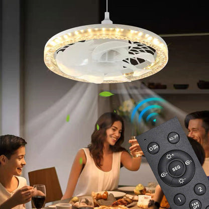 🏠2 v 1 – ventilátorová lampa s nastavitelným tlumičem a dálkovým ovládáním