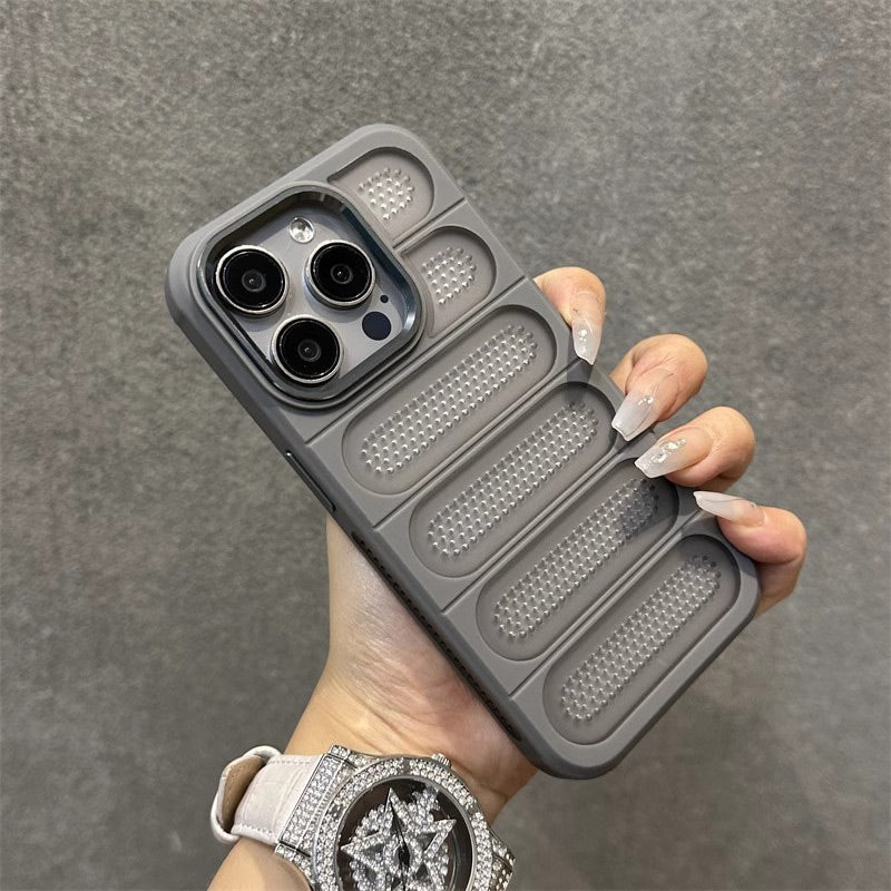 Breathable  Phone Case with Cooling Ports for iPhone 16-13 Series