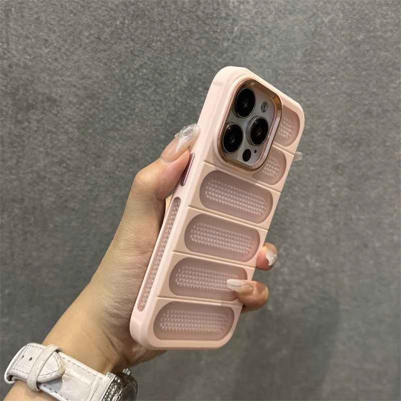 Breathable  Phone Case with Cooling Ports for iPhone 16-13 Series