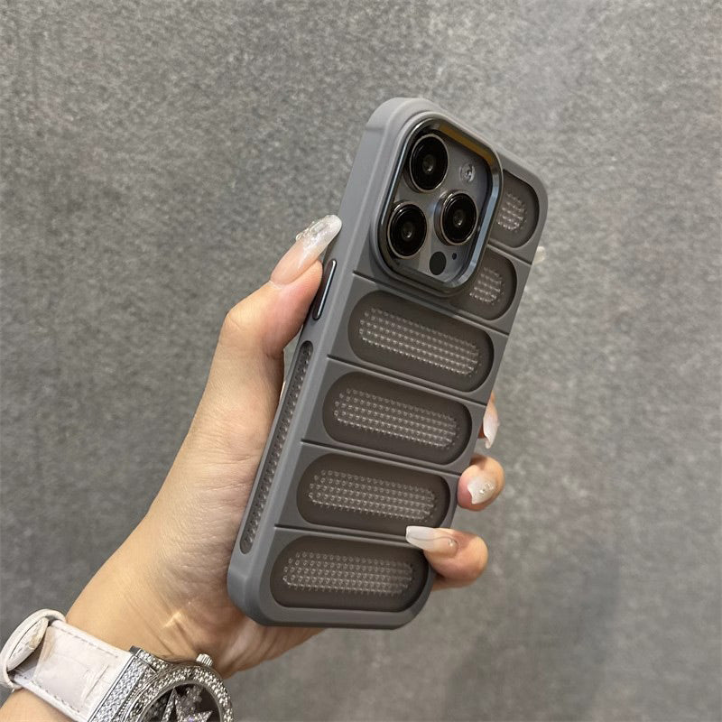 Breathable  Phone Case with Cooling Ports for iPhone 16-13 Series