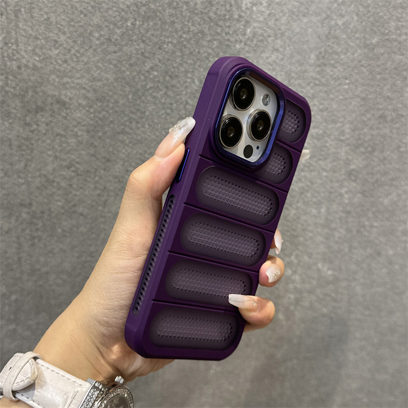 Breathable  Phone Case with Cooling Ports for iPhone 16-13 Series