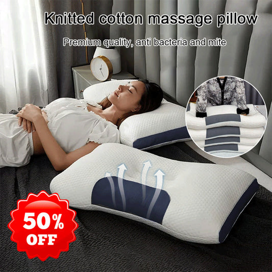 🛏️ Ergonomický opěrný polštář na spaní – Měkký paměťová pěna, pro lepší držení krku & spánku | Pro každou polohu, snímatelný pratelný potah ✨💤🦴