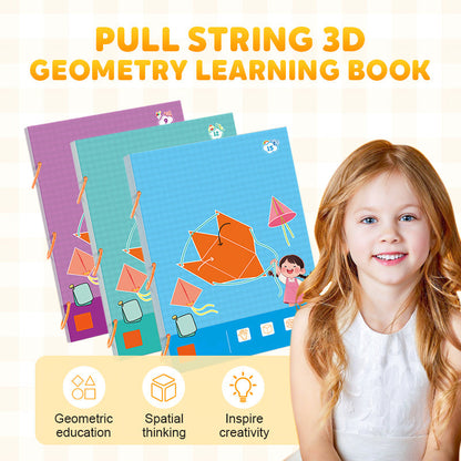 📚 3D Geometrie pro Děti – Tahací Kniha | Montessori & Rozvoj 🧵👶✨