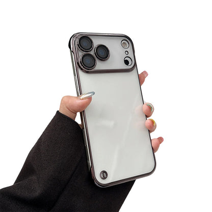 Poloprůhledné galvanizované pouzdro na telefon pro řadu iPhone 17