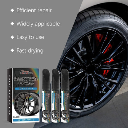 🚗🚗 Opravte škrábance na ráfcích během pár minut – Precizní černá retušovací tužka s čirým lakem (3x10 ml) – platba na dobírku 🛡️✨