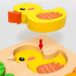 Vzdělávací dřevěné 3D puzzle