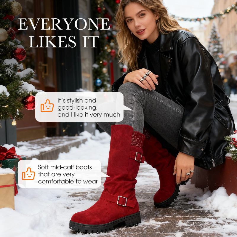 👢 50% OFF MAINTENANT ! 🔥Bottes en daim pour femme 🍂