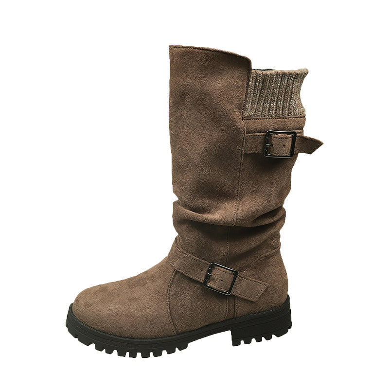 👢 50% OFF MAINTENANT ! 🔥Bottes en daim pour femme 🍂