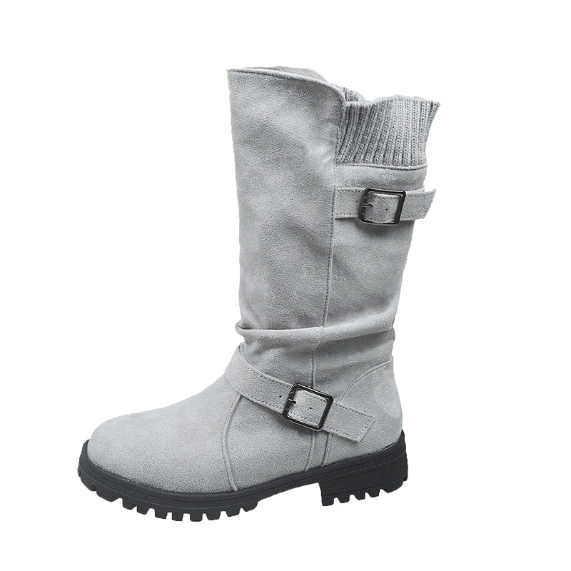 👢 50% OFF MAINTENANT ! 🔥Bottes en daim pour femme 🍂