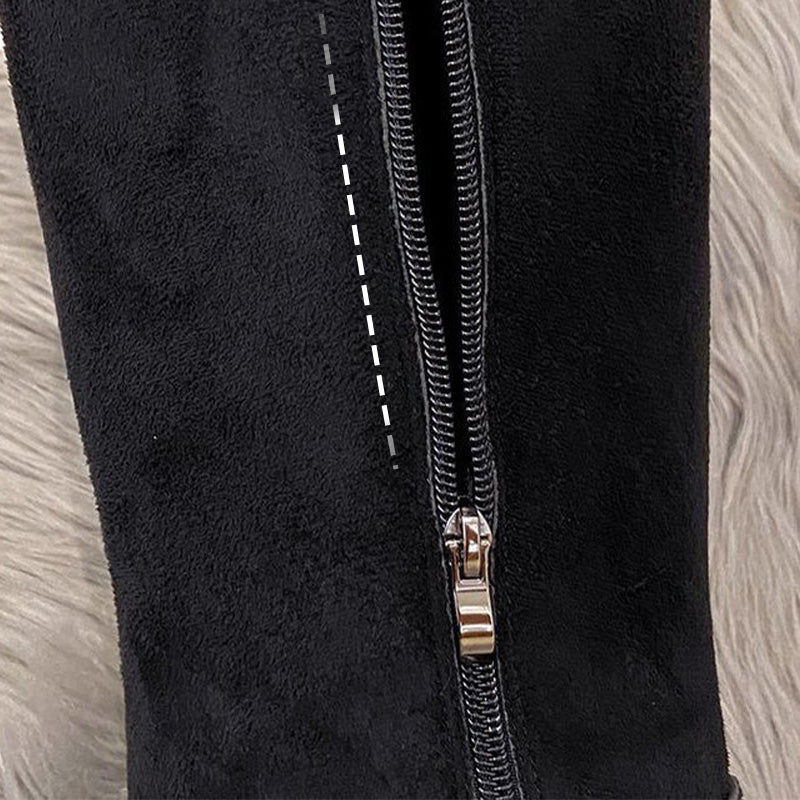 Bottes mi-mollet pratiques, chaudes, antidérapantes et résistantes à l'usure pour femmes