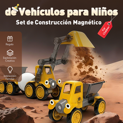 🎄 Magnetická stavebnice vozidel 🚜