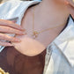 Romantický barevný náhrdelník Zircon Firework