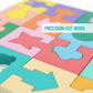 Dřevěné geometrické puzzle pro batolata