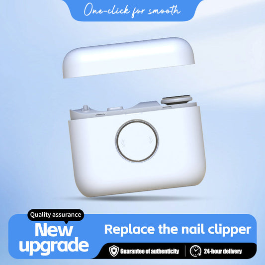 2 v 1 dobíjecí elektrický zastřihovač a leštič nehtů