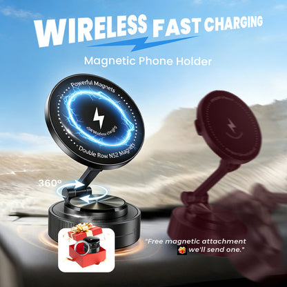 Bezdrátový magnetický držák na telefon s rychlonabíjením