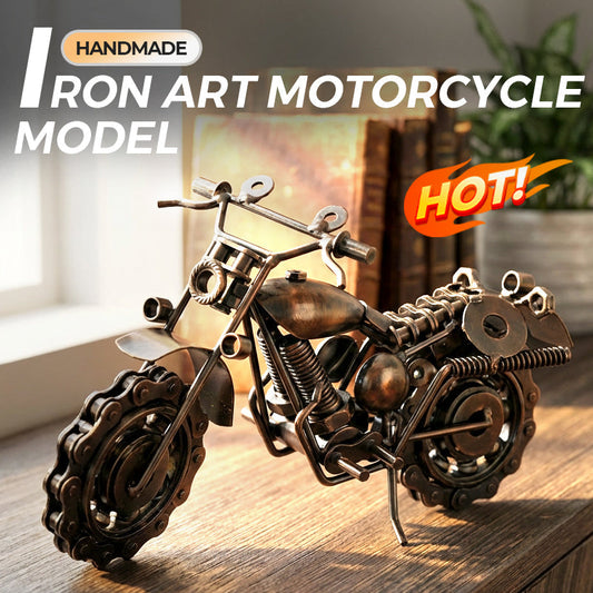 🔥 Ručně vyrobený umělecký model motocyklu z železa 🏍️