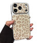 Matný pouzdro na telefon s potiskem leopardí kůže, odolné proti nárazům