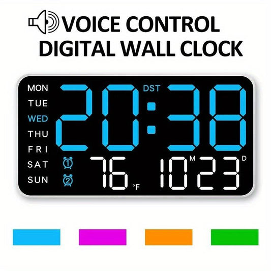 ⏰Velké LED hodiny – Viditelné i v noci!
