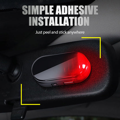 Solární auto proti krádeži výstražné světlo