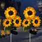 🌻 【IP65 voděodolná】Solární umělá slunečnice, realistické okvětní lístky, automatické svícení 8–12 hodin!