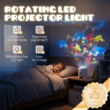✨ Rotující LED Projektor – Efekt Galaxie | Skladem 🌌🛌📦