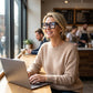 👓 Elegantní oversized brýle s modrými skly – ochrana očí, lehké a stylové | Ideální pro práci u obrazovky i každodenní nošení 💻✨😎