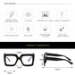 👓 Elegantní oversized brýle s modrými skly – ochrana očí, lehké a stylové | Ideální pro práci u obrazovky i každodenní nošení 💻✨😎