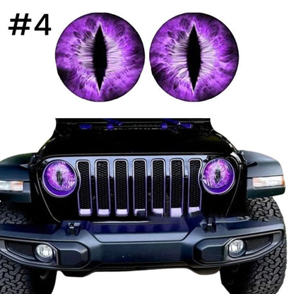 🦁 Samolepky na světlomety „Beast Eye“ – 1 pár | Samolepky na automobilové světlomety 💡🚗✨