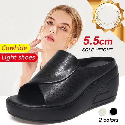 👡 Sandály s Šikmou Podpatkem – 5,5 cm Pohodlí | Elegantní & Letní ☀️🌸✨